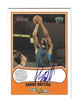 Shane Battier 2001-02 Topps Heritage Auto Card # HA-SB