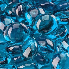 Tahitian Blue - Fire Glass Beads for Indoor and Outdoor Fire Pits or Fireplaces