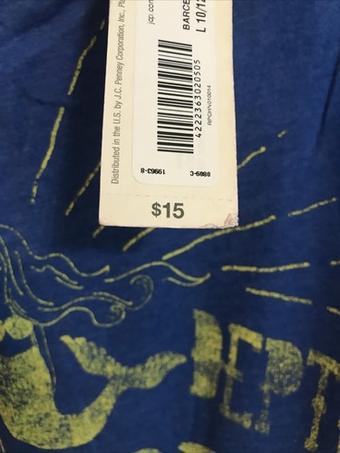 Arizona Boys Short Sleeve Blue T Shirt Size L 10/12 Ret$15 (TW-1238) - Picture 2 of 5