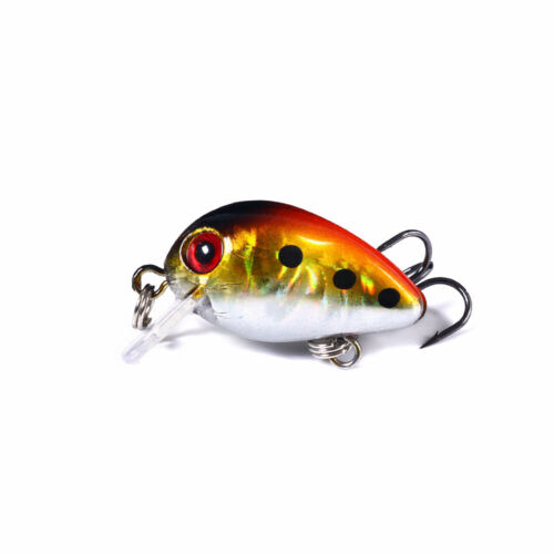 11 Stück Minnow Crankbait Fischköder Angeln Köder Haken Barsch Wobbler 3cm/1,5g - Bild 11 von 12