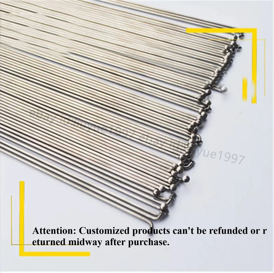 32/36/44pcs 2mm Titanium Alloy MTB Road Bike Wheelgroup Bicycle Spokes 180-300mm - Image 3 of 4