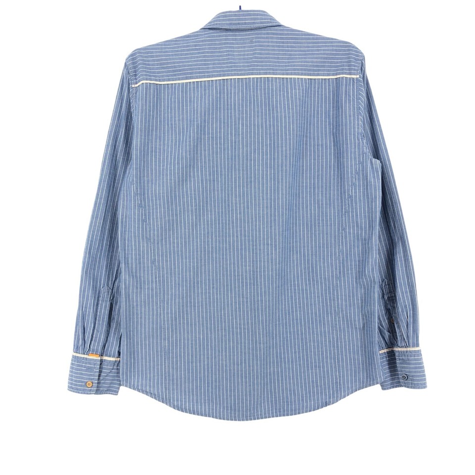 Wrangler Camicia Antifiamma NFPA 2112 - Maniche Lunghe, Denim, HRC2, Taglia L