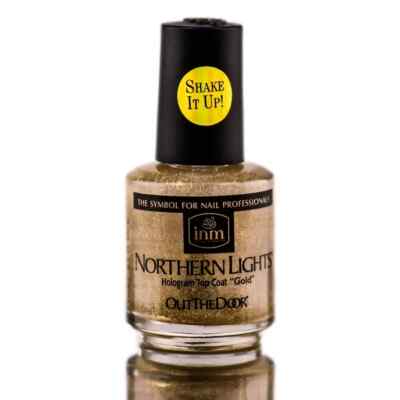 INM Northern Lights - Shake It Up Hologram Top Coat (Gold 0.5 fl. oz)
