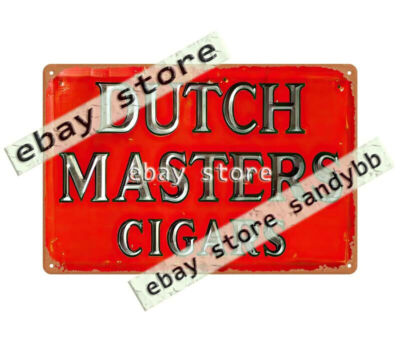 tobacco depot bradenton fl DUTCH MASTERS CIGARs old advertising metal tin sign home decor Fronto Leaf Master Cigar Leaf