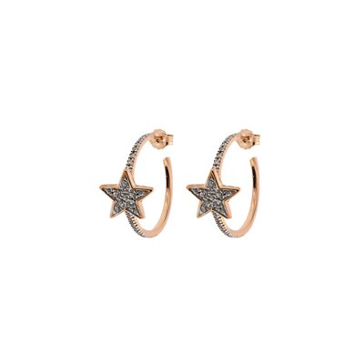 Ohrringe A Stern Mit Zirkone Rue Des Mille ORZ-004 Ste Silber 925 Kollektion