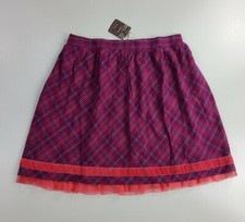 Matilda Jane Women's Tinsley Plaid Lined Skirt Size M