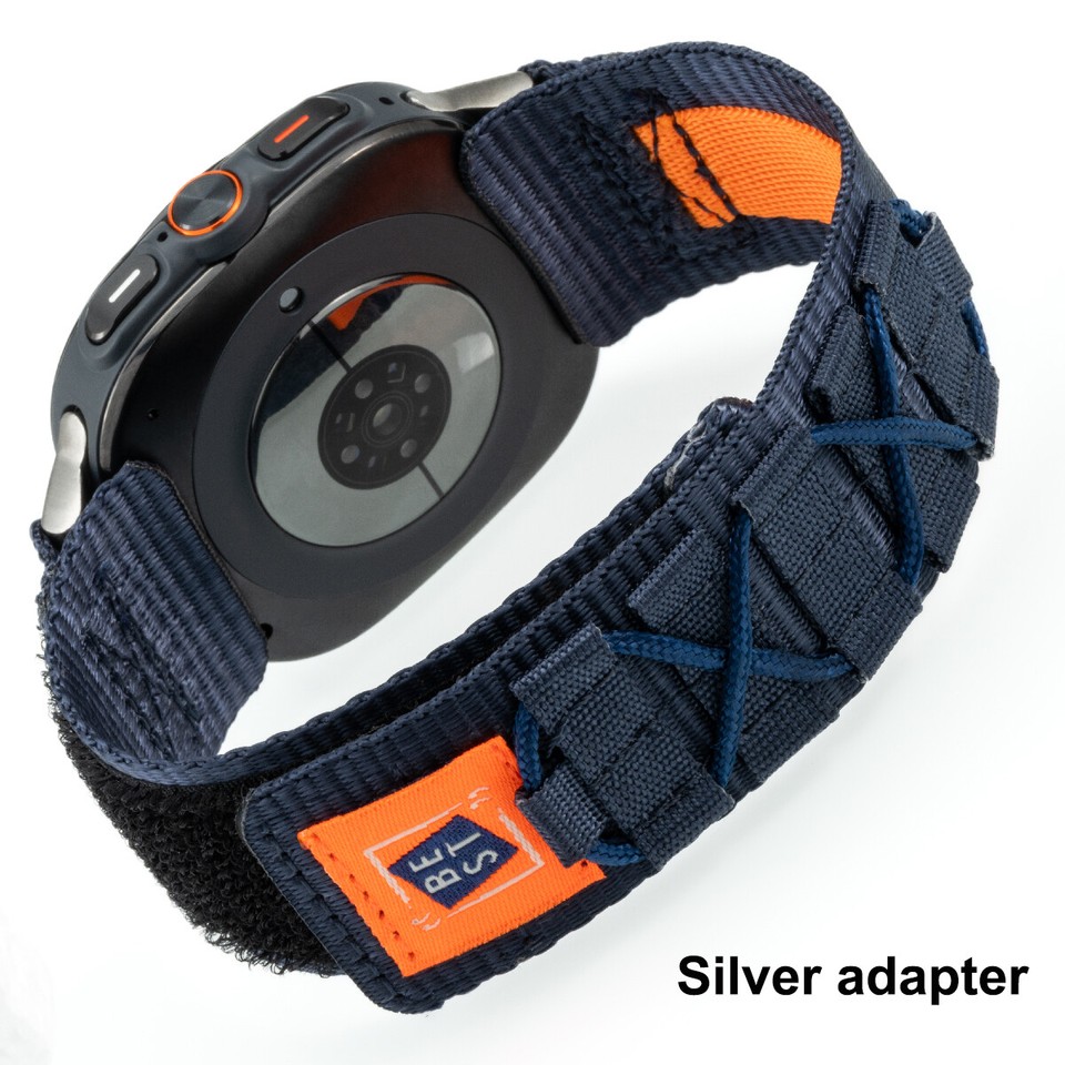 For Samsung Galaxy Watch Ultra 47mm Military Nylon Loop Band Strap