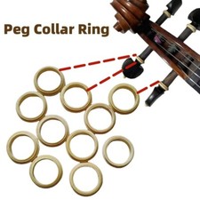 100pcs 4/4 Violin Peg Collar Ring, Boxwood Violin peg Decoration