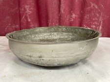 ANTIQUE TINNED OLD METAL BOWL