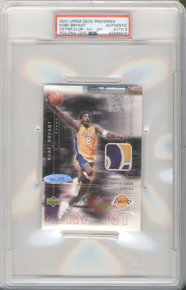 2001 Upper Deck Preferred UDA KOBE BRYANT Game Used Jersey Patch
