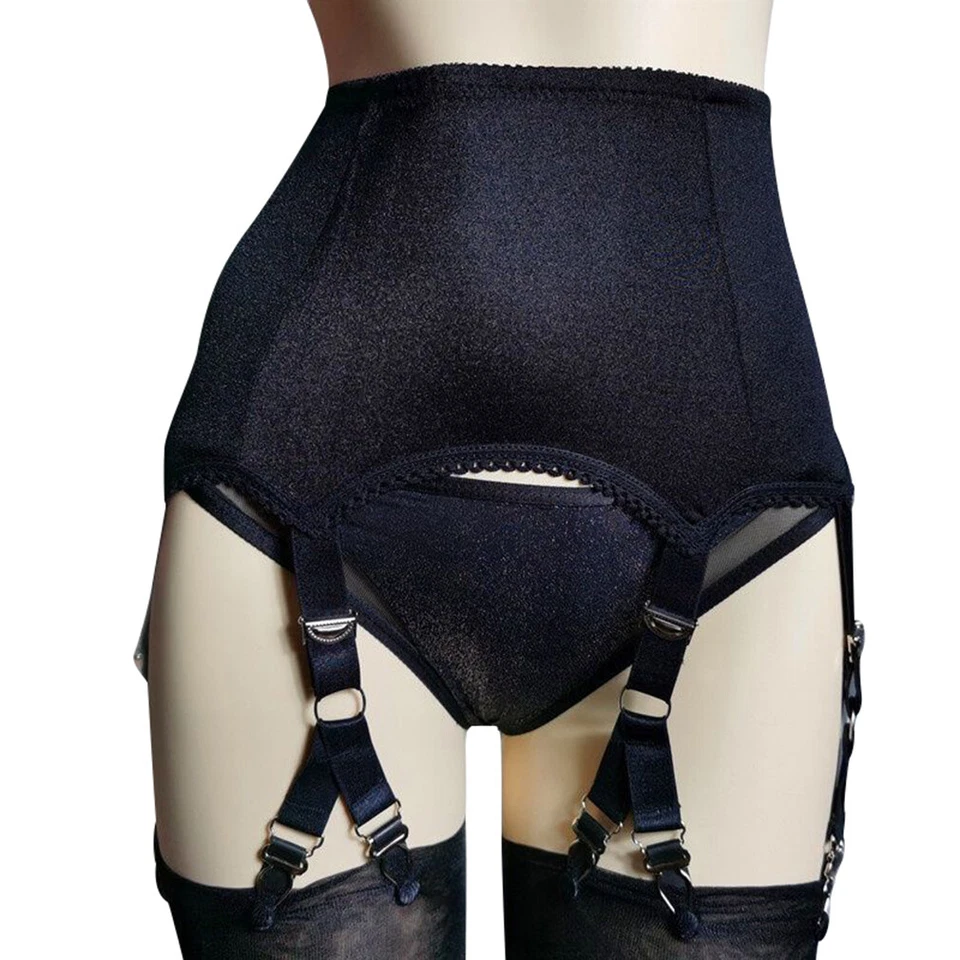 Damen Vintage Retro Strapsgürtel Strumpfhalter 6 Straps 12 Claws mit Metal clips - Bild 3 von 4