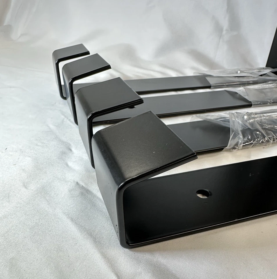 Two (2) Window Planter Box Bracket Metal Black 10 1/2" D x 10 1/4" T Mayne - Image 2 of 4