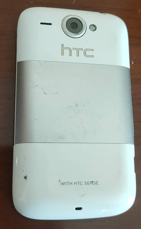 Original HTC Wildfire A3333 Smartphone Android 3G 5.0MP White-Silver Metallic - Immagine 3 di 3