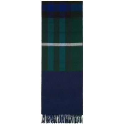 Burberry Half Mega Reverse Check Melange Cashmere Scarf RV$650