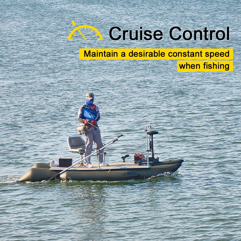 Black Haswing 24V80LBS 54" Bow Mount Trolling Motor&Foot Control&Quick