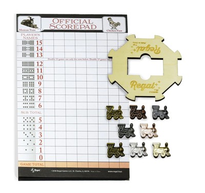 Mexican Train Domino Expansion Set - 8 Metal Marker Trains with Unique Finish...