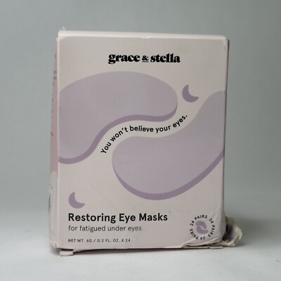 grace & stella Award Winning Under Eye Mask () Reduce Dark 24 Pairs Pink