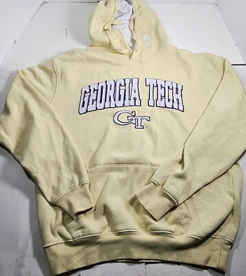 Georgia Tech Yellow Jackets Hoodie Mens M Gold NCAA Football