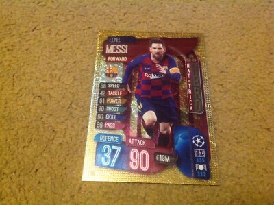 Match Attax 2019/20 Champions Europa League Messi Hat Trick Hero Card Rare  Mint | eBay UK