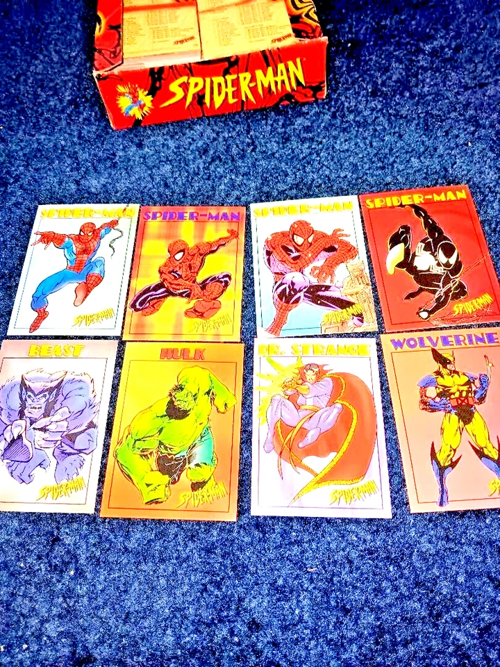 Spiderman 1997 caja abierta de cartas coleccionables, incluye hasta 4 juegos y más de 200 cartas Foto 2 de 2