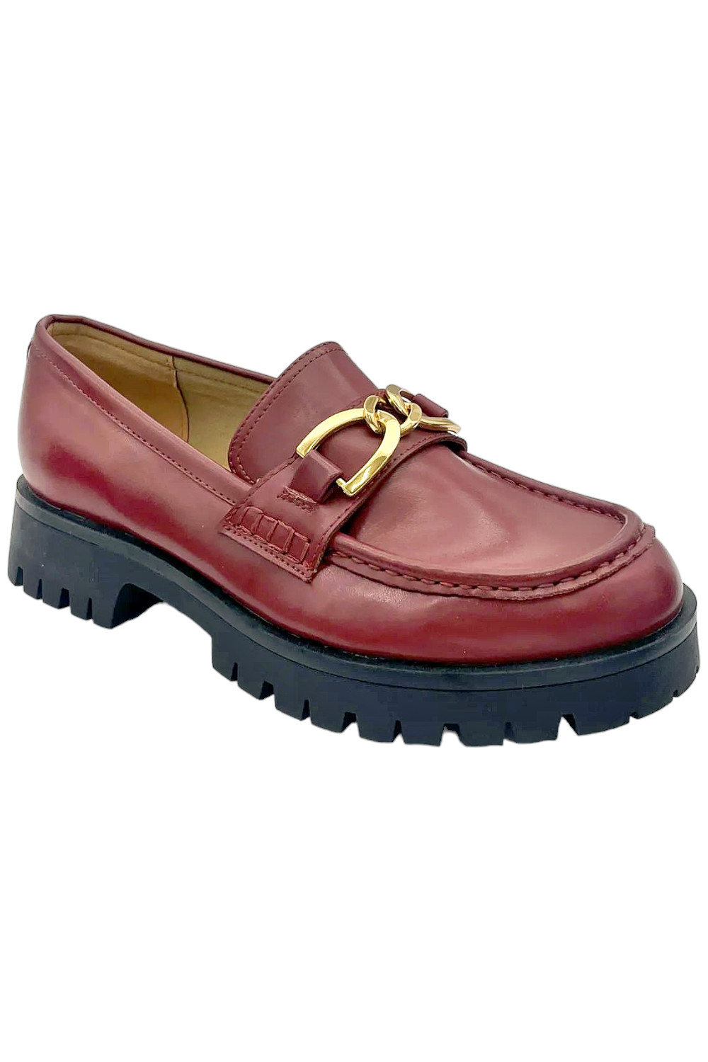 Повседневные мокасины Nine West Womens Gables с круглым носком и выступающей подошвой темно-красного цвета 6990₽