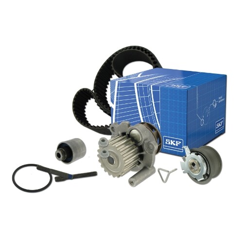 Kit Tendicinghia SKF VKMC 03257 Con Pompa Acqua - Per Sostituzione Completa Cinghia Distribuzione - Foto 9