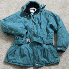 Tyrolia Coat Womens Ski Teal Green Puffer Snow Size 14