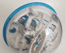 Perplexus Epic Clear Sphere 3D Maze Puzzle Ball Labyrinth Blue Free Shipping