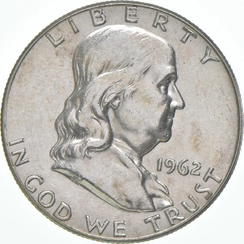 1962 Franklin Half Dollar AU 90% Silver *6789
