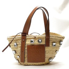 LOEWE Hand Bag Brown Straw 4735240