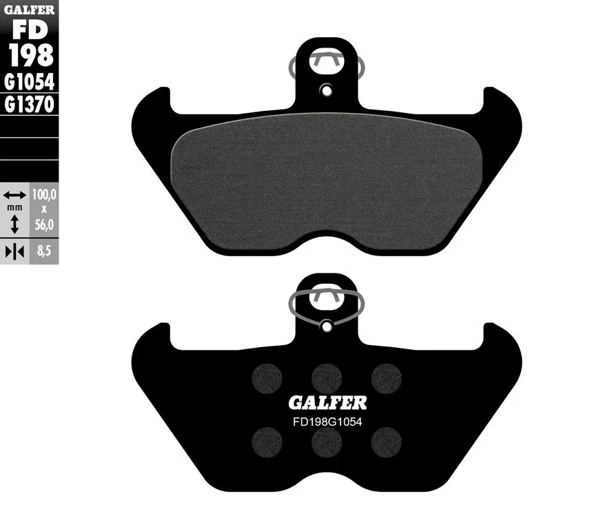 Pastillas de freno delanteras semimetálicas Galfer Brakes Galfer 1054 moto FD198G1054 Foto 2 de 4