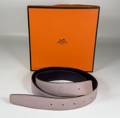 Hermes reversible womens belt Hermes Black and Brown Leather H Buckle Reversible Belt 65CM  main image 3