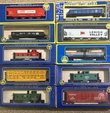 Vtg Lot Of 10 AHM HO Scale Freight Cars/Rivorossi Multiple RR SeeDescription NIB