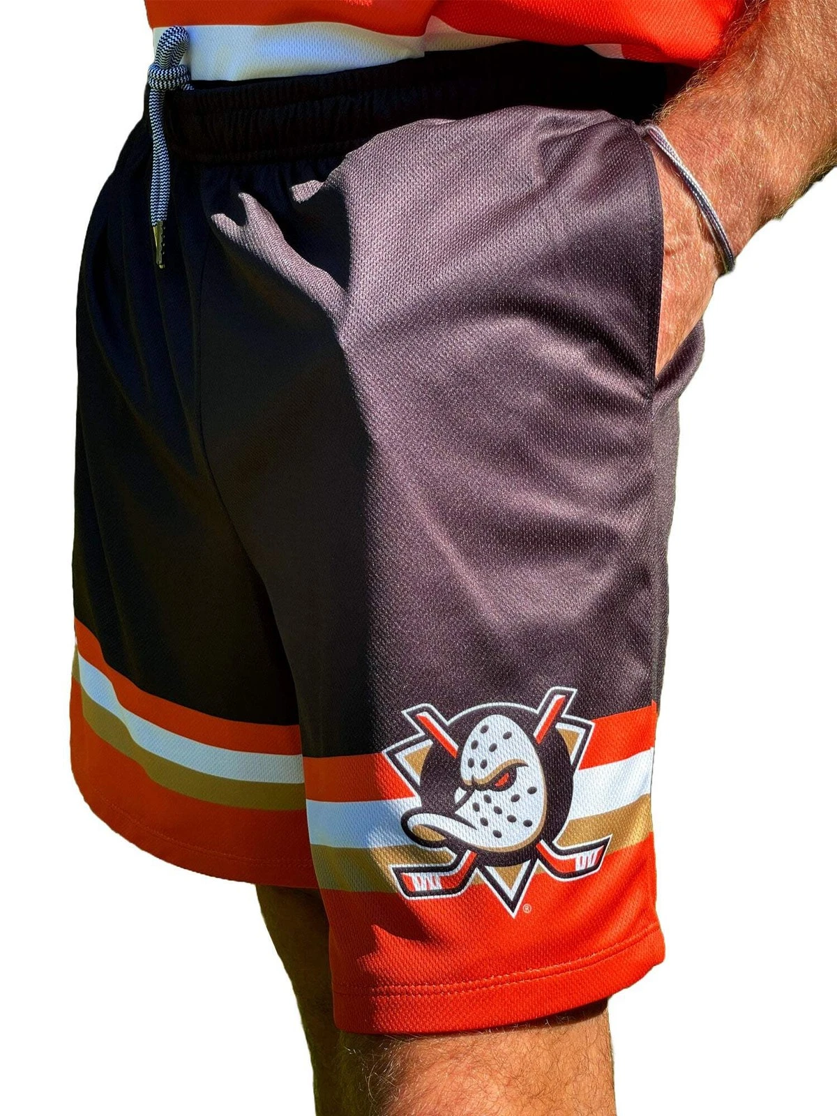 Anaheim Duckks 2024 Mesh Hockey Shorts, Gift for Fan