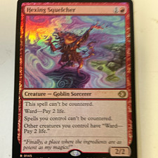 Wizards of the Coast MTG Hexing Squelcher Red Creature 0145 2/2 Cost 1R EN