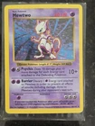 Mewtwo 10/102 Holo Rare Base Set (Shadowless) Vintage Pokemon Card