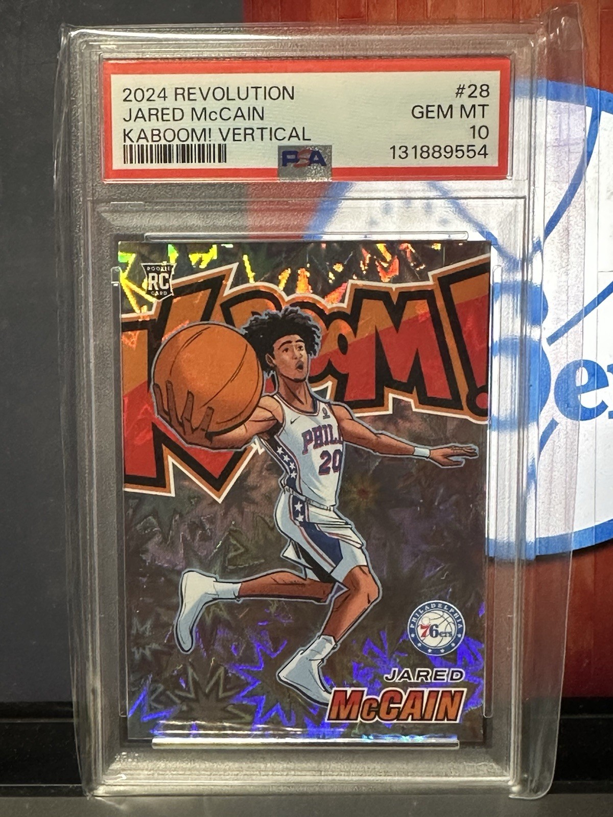 2024-25 Panini Revolution - Kaboom! Vertical Jared McCain PSA10 Low Pop