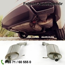 für Skoda Octavia III 2,0 TSI RS Duplex Edelstahl Sportauspuff Endtopf ##