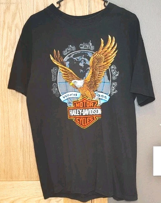 ВИНТАЖНЫЙ 1992 HARLEY-DAVIDSON STURGIS SD ОДИНОЧНЫЙ СТЕЖОК ФУТБОЛКА МУЖСКАЯ L RK STRATMAN - Изображение 2 из 4