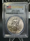 2013-W $1 Silver Eagle PCGS MS70 First Strike .999 Fine Silver