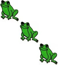 Green Fabric Applique Patch 15x8 Inches for Clothing Bags DIY Ornaments