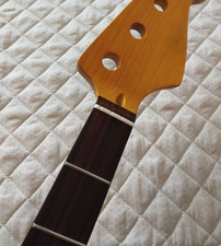 34 Inch J BASS Maple guitar neck 4 string 20 fret rosewood inlay yellow