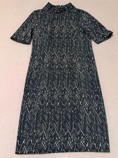 Eliza J Abstract Herringbone Print Sheath Dress size 14