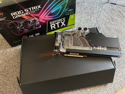  ASUS ROG Strix GeForce RTX 2080 Ti OC 11GB + PHANTEKS Wasserblock&Backplate 