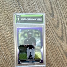2023 Bowman Chrome Jose Gerardo Purple Mojo Rookie #BCP-195 Miami Marlins mint 9
