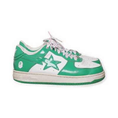 Bape, Sneaker, Größe: 43 1/2, Grün/Weiß, Herren #XsJ