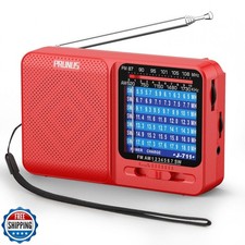 PRUNUS J-711 Portable Radio AM/FM/SW1-SW7 Shortwave Radio, USB-C