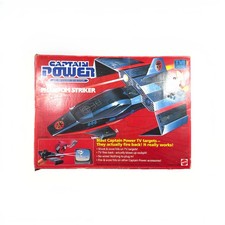 Vintage Mattel Captain Power Phantom Striker w/ Box Works