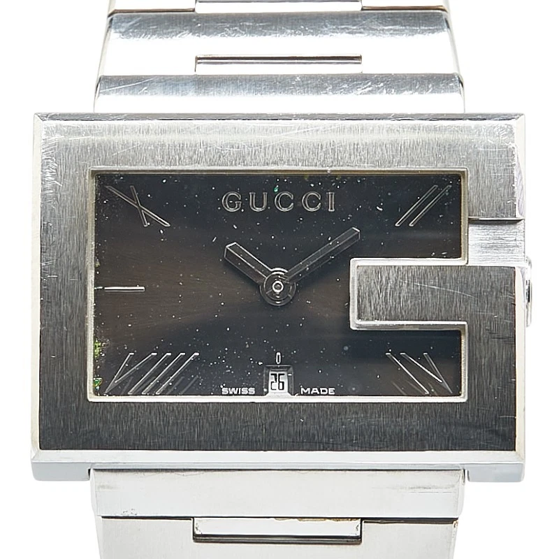 Orologio Gucci 100M Quarzo Uomo Acciaio Inox Quadrante Nero Usa Dalppone