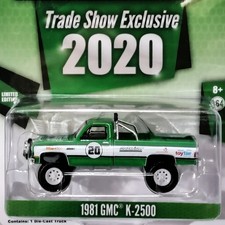 Greenlight 1981 GMC K-2500 Green '81 Pickup Truck TRADE SHOW EXCLUSIVE 2020
